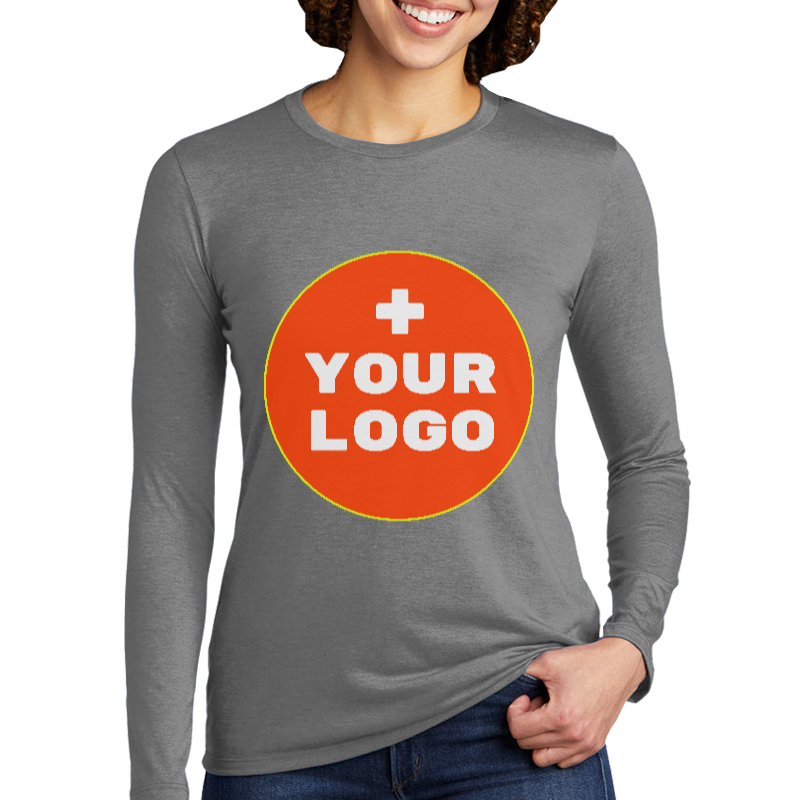 Thumbnail: JOYbyART Women's Tri-Blend LS T-Shirt (+ Your Logo)