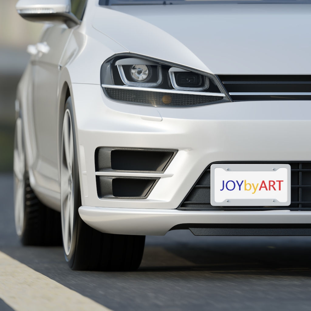 JOYbyART License Plate