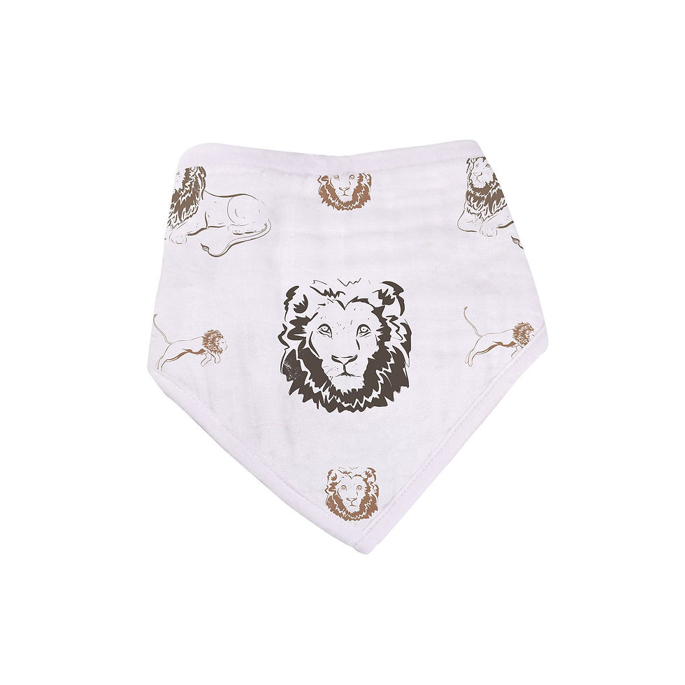 섬네일: 👼 Bibs: On the Savannah Bamboo Bandana, 4PK