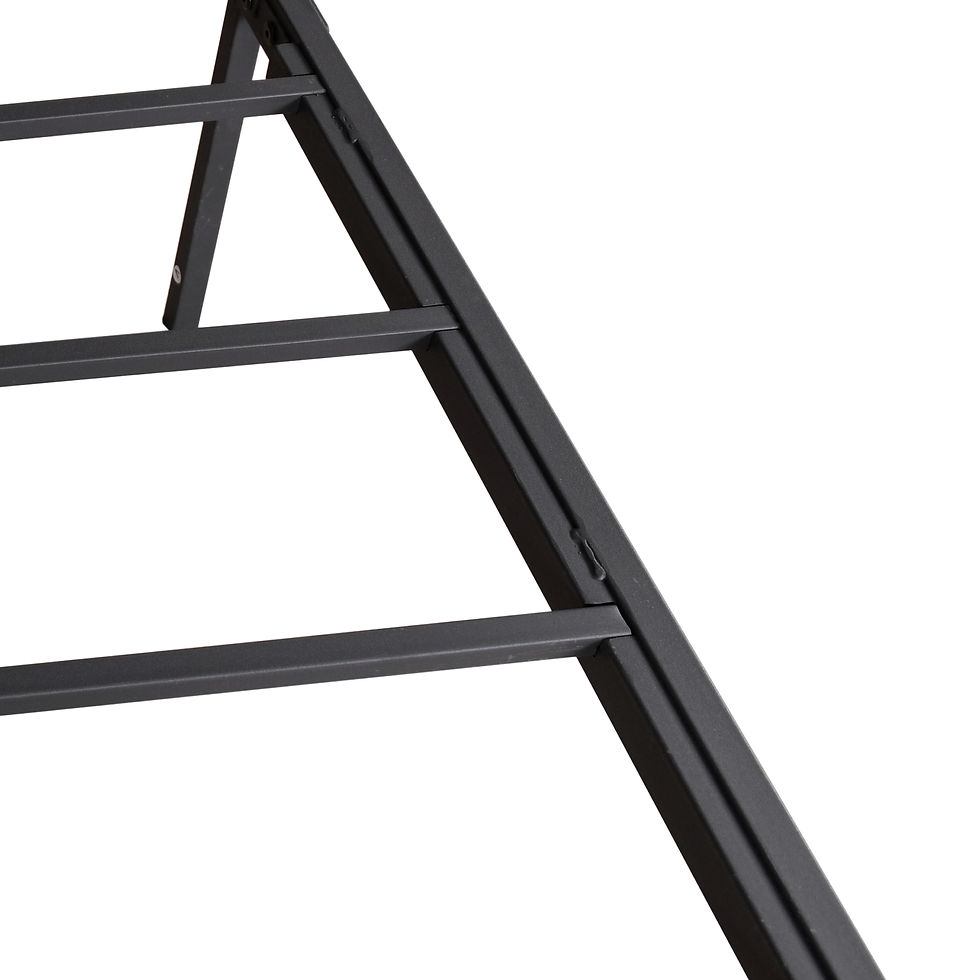 थंबनेल: Victorian Vintage Style Platform Metal Bed Frame Foundation Headboard Footboard 