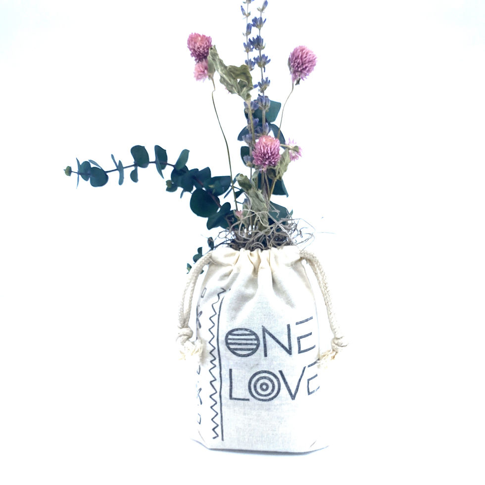 Thumbnail: Sack of Flowers, One Love, Organic, Dried Flower Bouquet