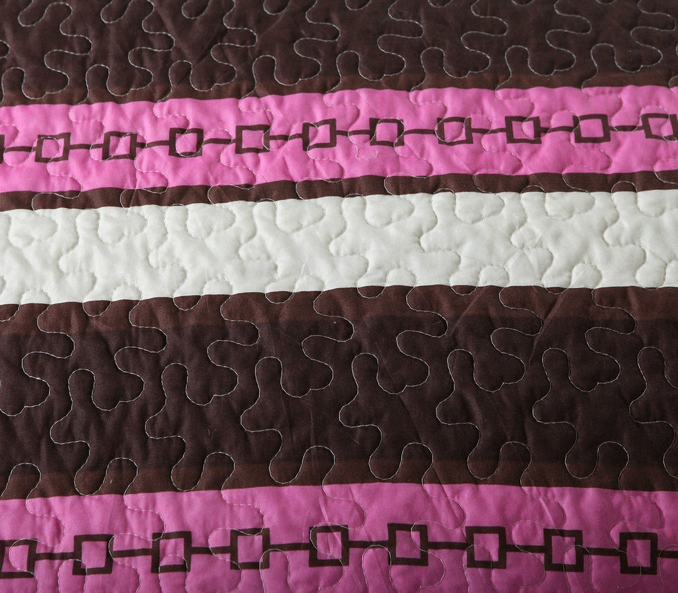 Thumbnail: DaDa: Bohemian Purple Blooms Floral Garden Pink Brown Bedspread Set