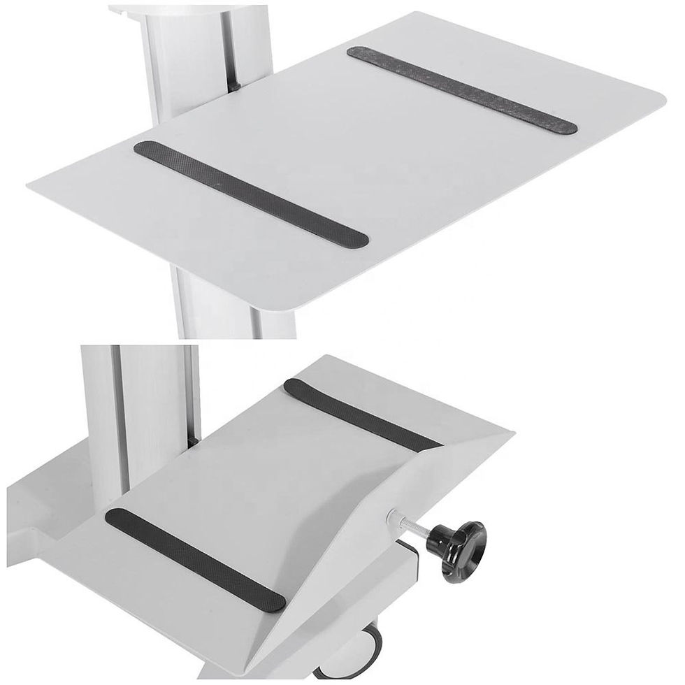 Thumbnail: MobileMed Cart: Portable Hospital Monitor Trolley Stand (Customizable)