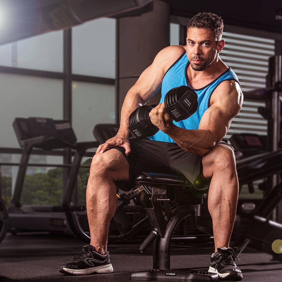 थंबनेल: 可调哑铃,带防滑橡胶手柄 托盘-黑 Adjustable Dumbbell w/ Anti-Slip Rubber Handle & Tray
