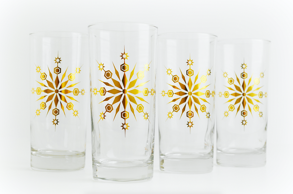 Thumbnail: 🥛 Gold Snowflake - Glasses