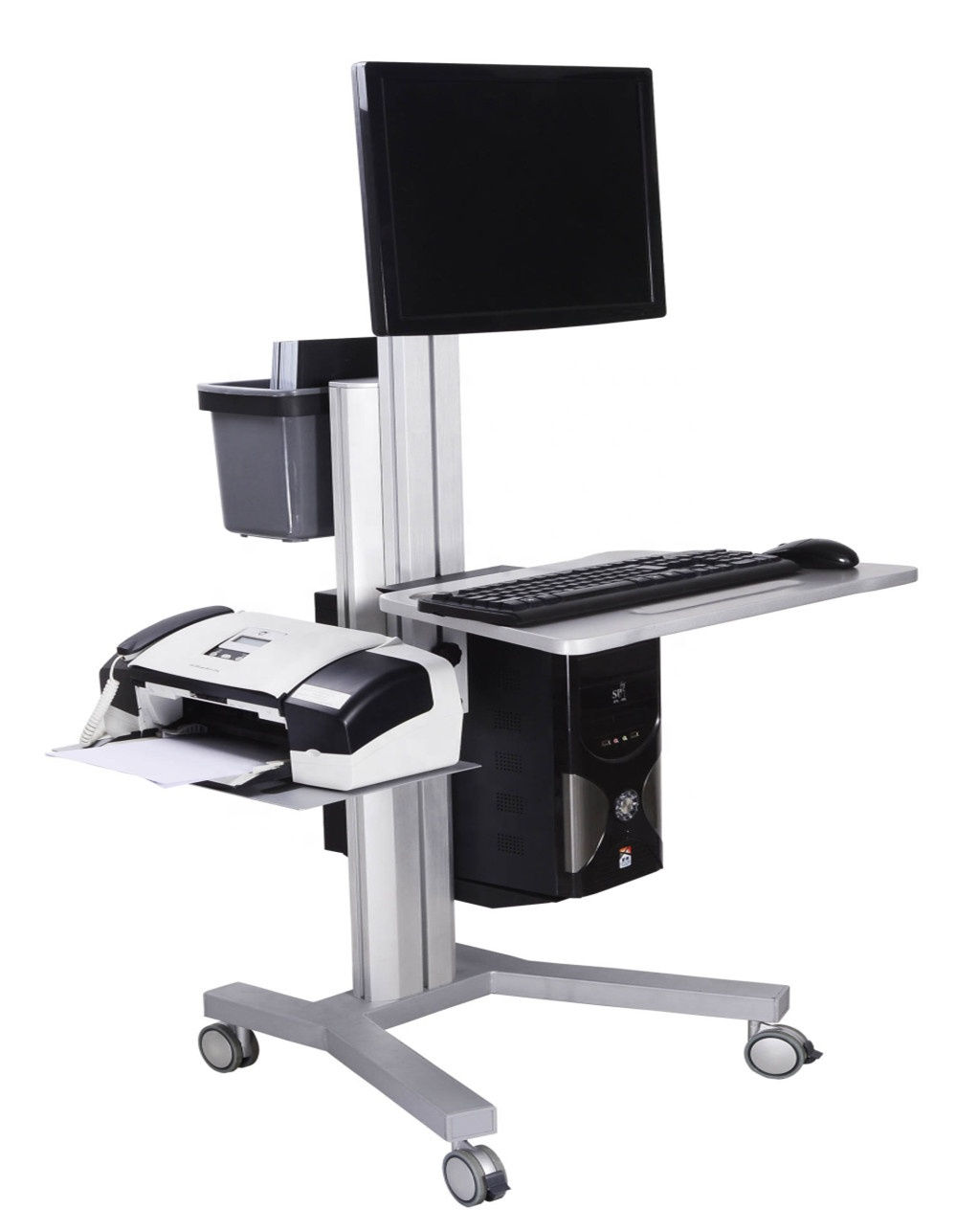 MobileMed Cart: Portable Hospital Monitor Trolley Stand (Customizable)