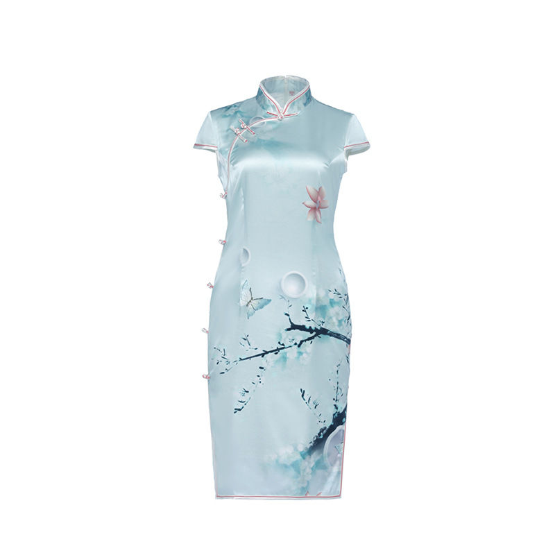 Thumbnail: Traditional Chinese Cheongsam for Slim Girls (Customizable)