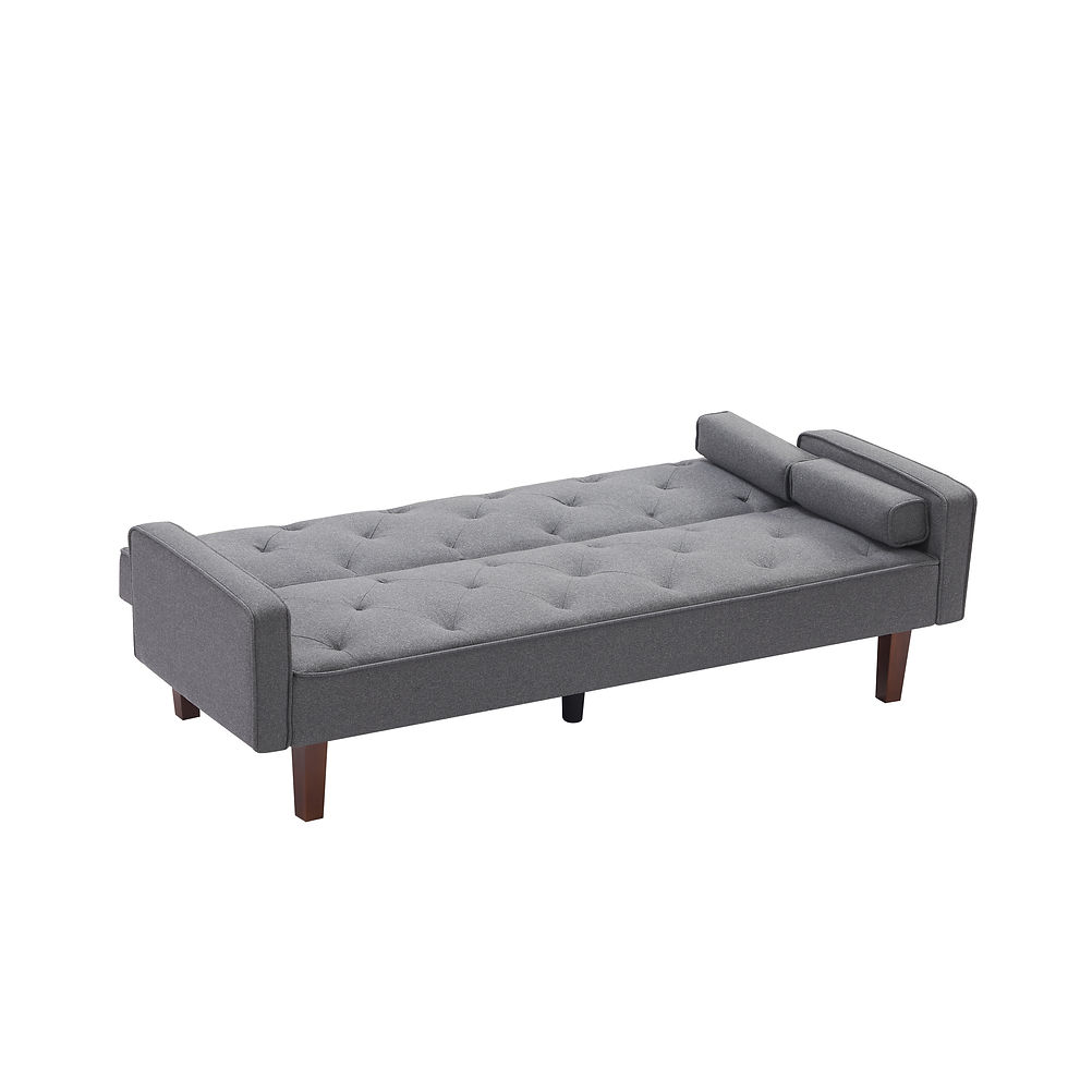 Миниатюра: M1905-DG  Grey sofa bed with square pillow