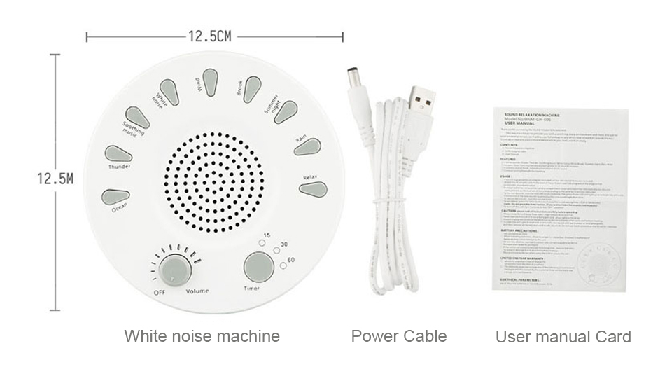 Thumbnail: SleepSound 3: Portable Timer & Memory White Noise Sleep Machine (Customizable)