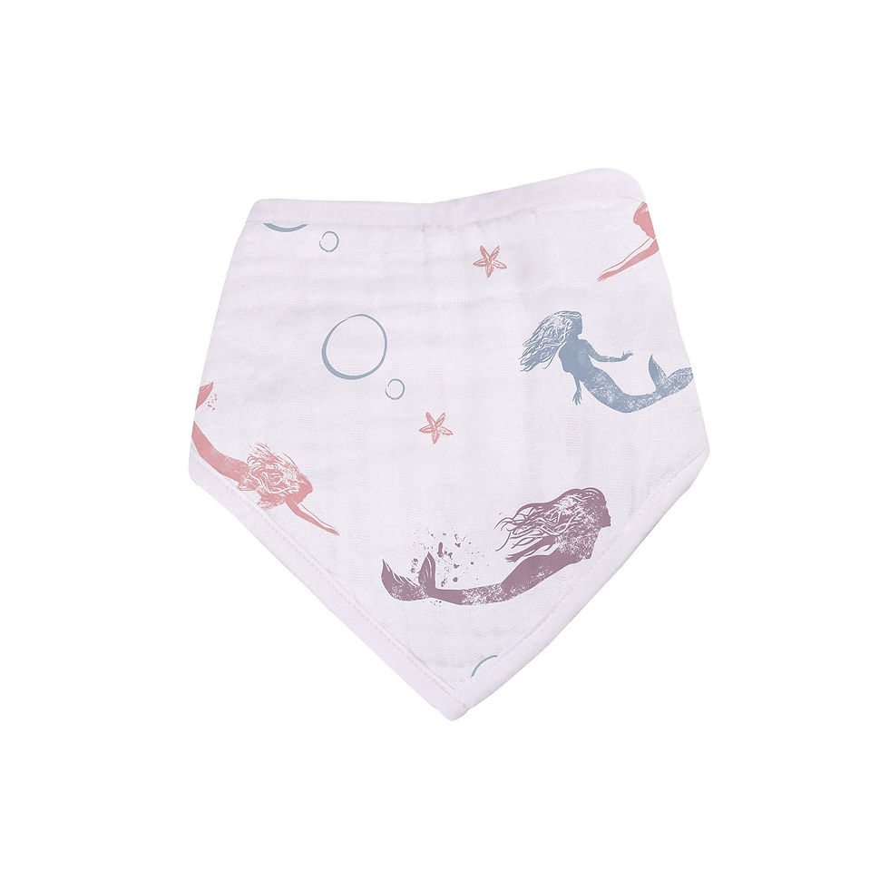 Miniatura: 👼 Under the Sea Bamboo Bandana Bib 4PK