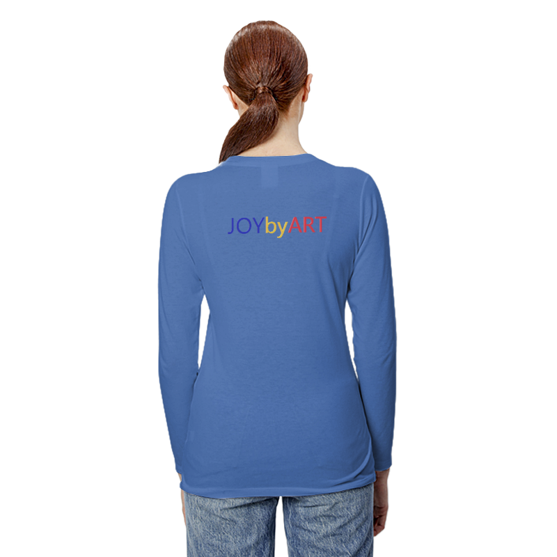 Thumbnail: JOYbyART Women's Tri-Blend LS T-Shirt (+ Your Logo)