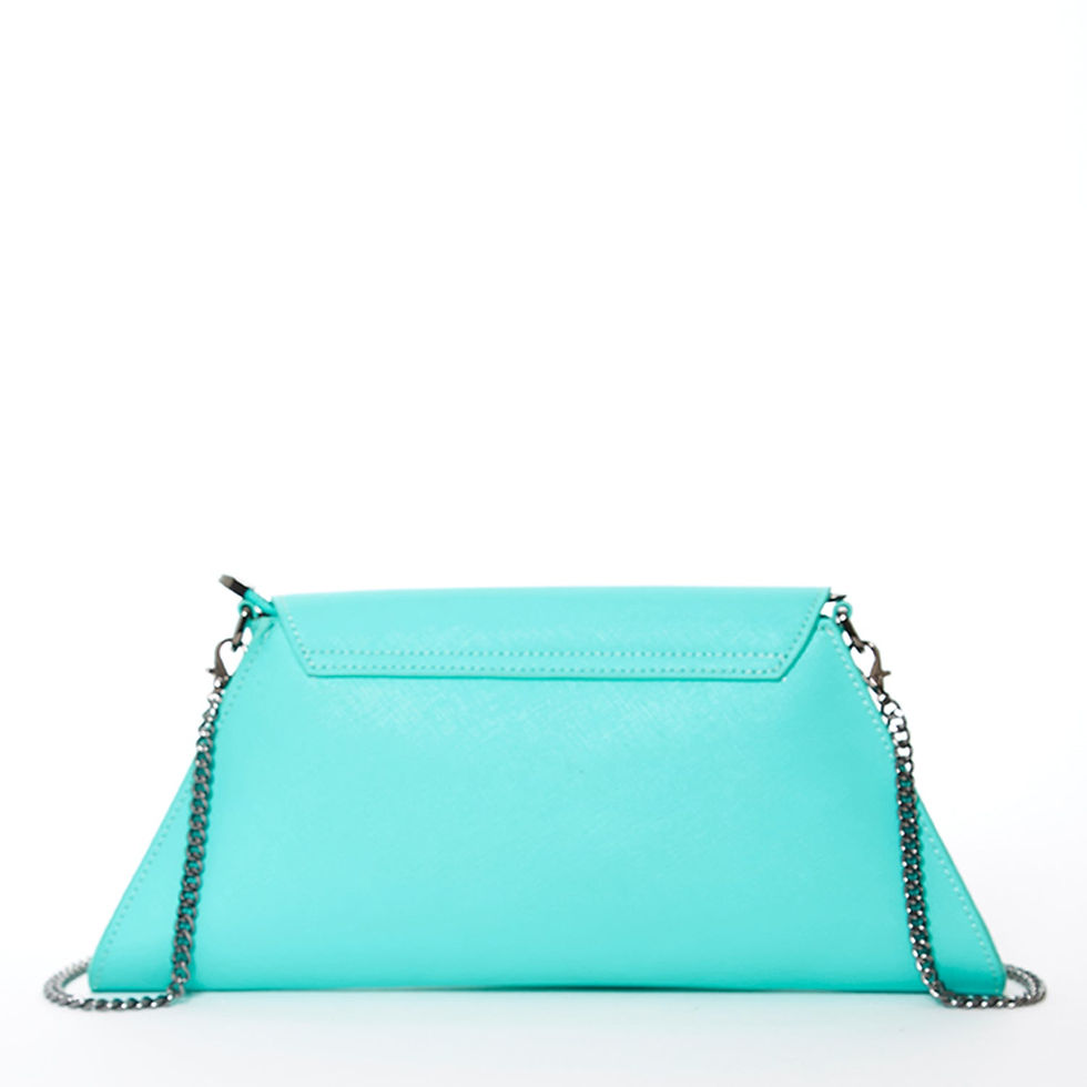 Miniaturbild: Angelica Turquoise Clutch Leather