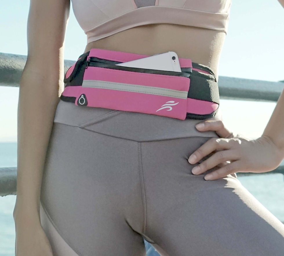 Thumbnail: J.G. Velocity Water-Resistant Sports Running Belt & Fanny Pack - Outdoor Sports