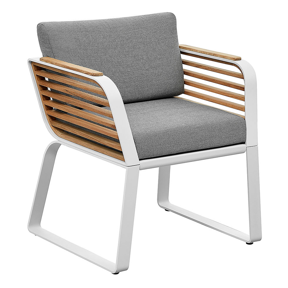 Thumbnail: AluTeak 6-Seater Outdoor Dining Set - HIGOLD Wing Collection