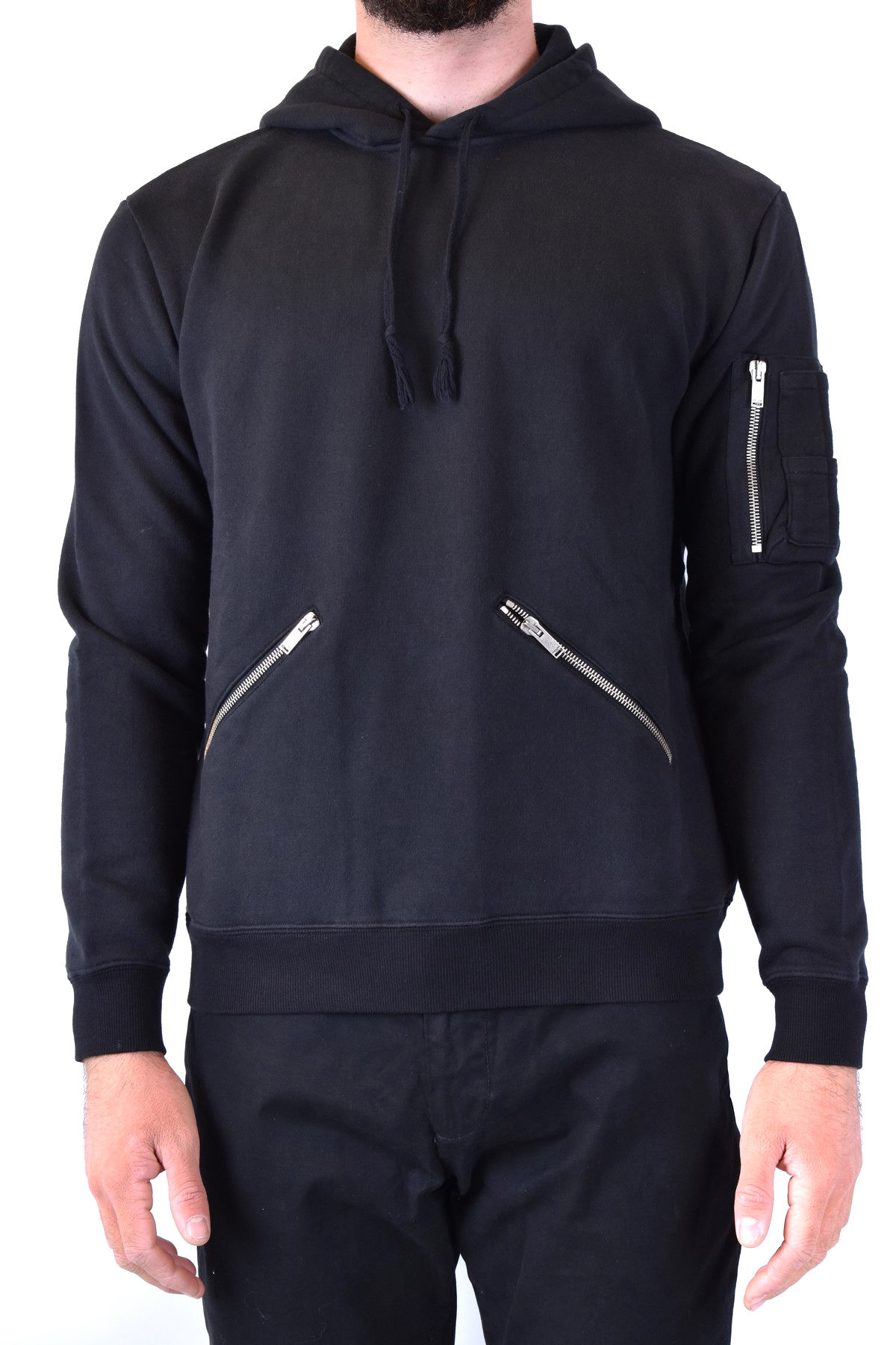 Saint Laurent Black Cotton Sweatshirt ♡ Name Brands