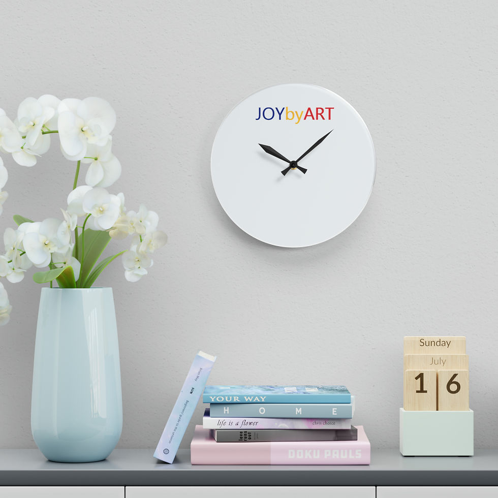 Thumbnail: JOYbyART Acrylic Wall Clock  (Customizable)