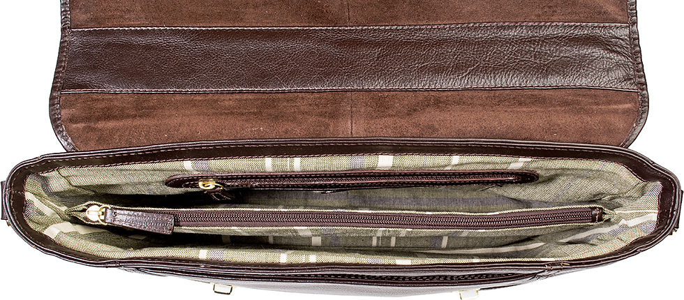 Thumbnail: Hunter 15" Laptop Compatible Leather Briefcase