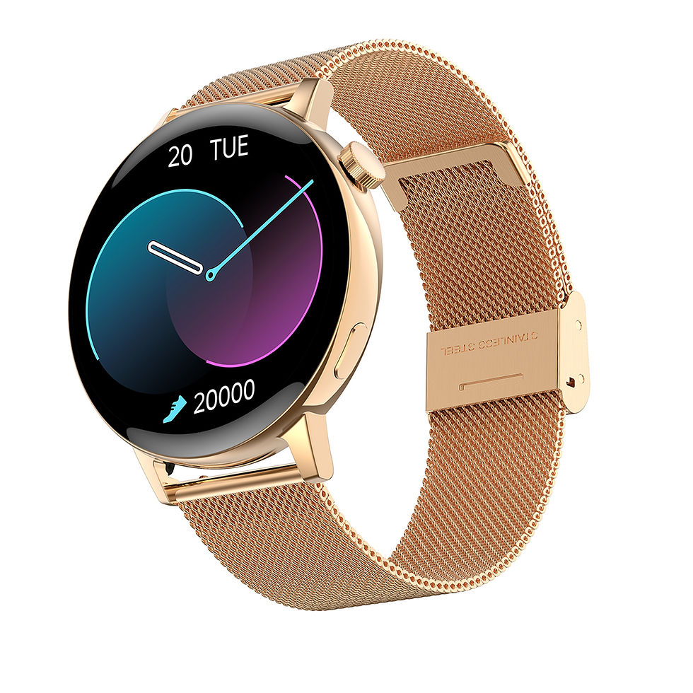 Thumbnail: Women's Smartwatch: 1.32" IP68 Waterproof Wireless Charge (Customizable)
