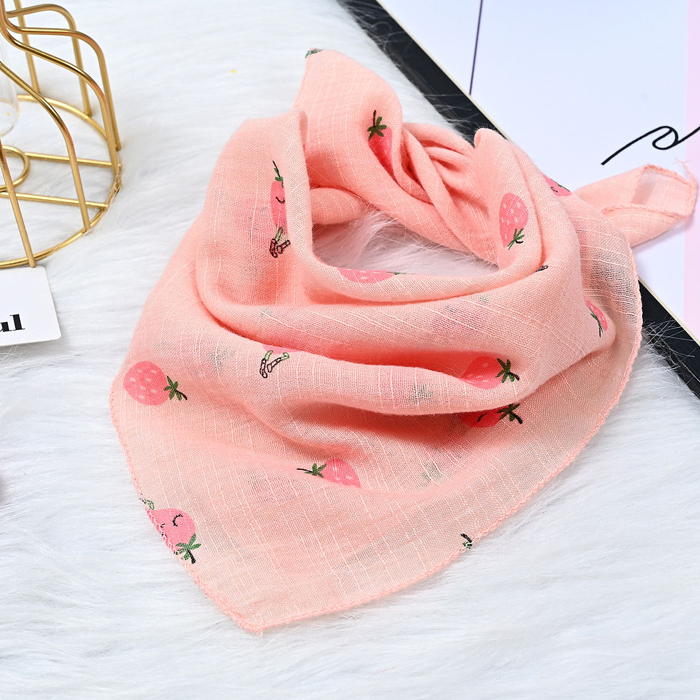 Miniaturbild: Spring And Autumn New Cotton Linen Boys And Girls Cartoon Pattern Square Towel 