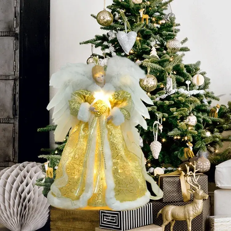 Thumbnail: Festive Angel Tree Topper for Christmas Decoration (Customizable)