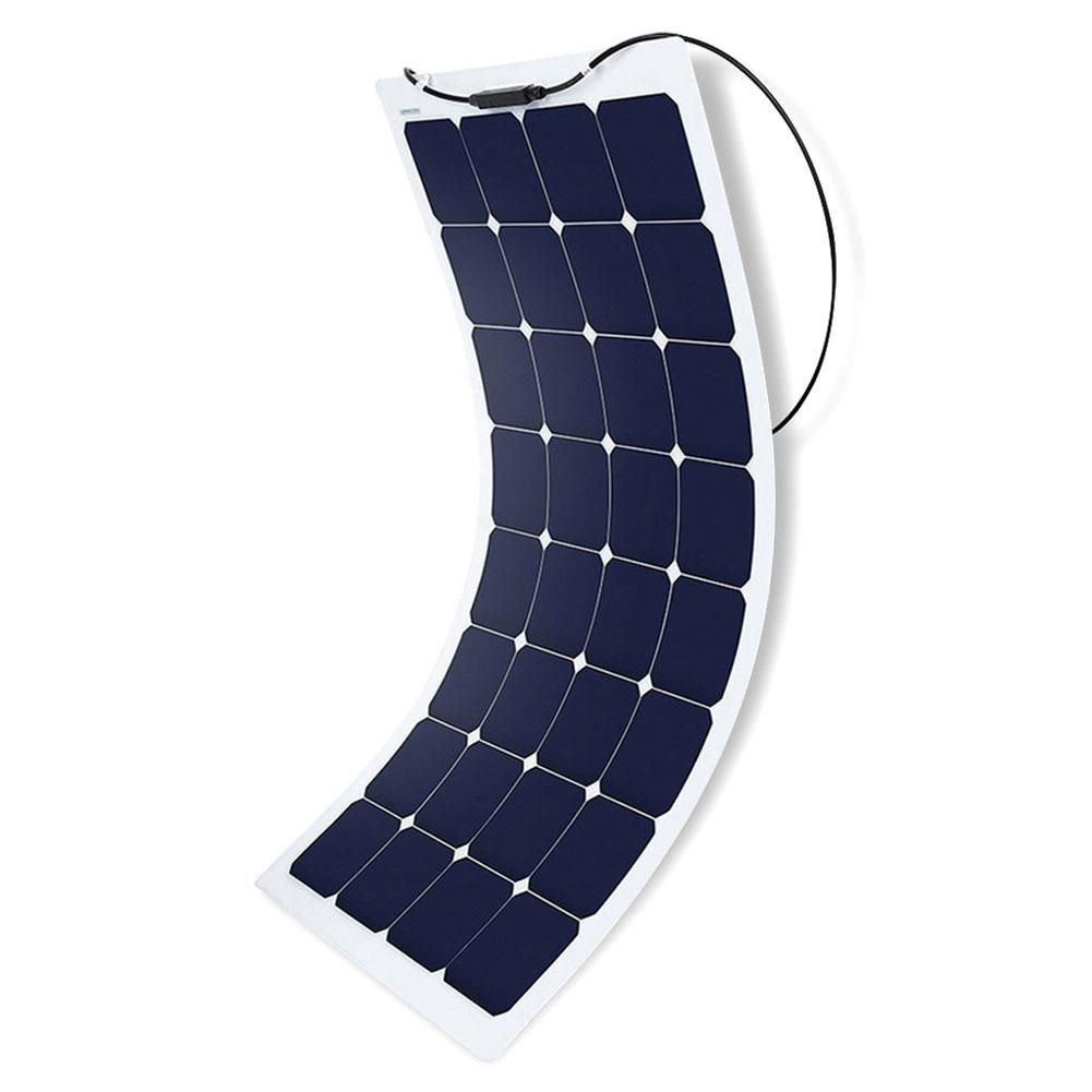 Solar} ACOPOWER 110w 12v Flexible Thin Lightweight ETFE Solar Panel & Connector