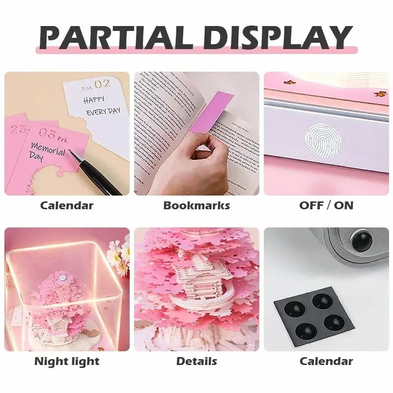Thumbnail: Sakura Tree House 3D Calendar Notepad