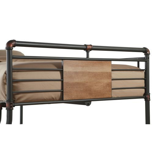 الصورة المصغرة:  Brantley Full XL/Queen Bunk Bed in Sandy Black  Dark Bronze Hand-Brushed 37725