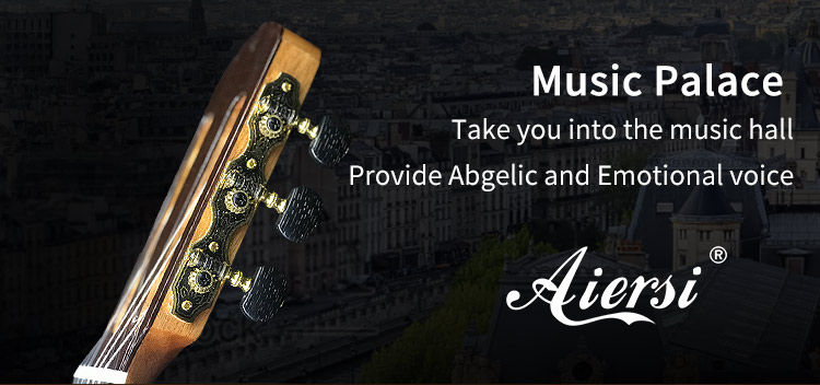 Thumbnail: High-End Cedar Rosewood Handcraft Classical Guitar (Customizable)
