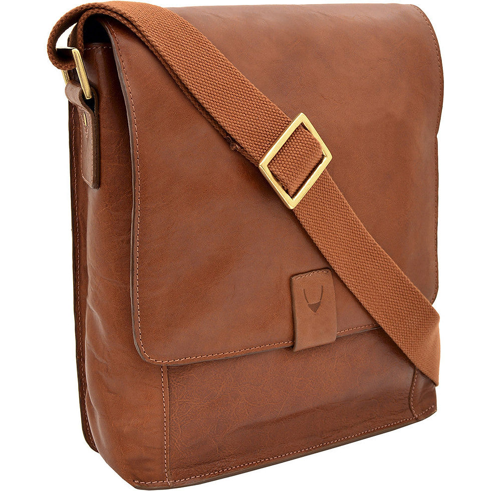 Thumbnail: Aiden Genuine Leather Medium Shoulder Messenger Bag/Travel Bag / 10.5" iPad Bag