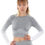 Миниатюра: Bocana Seamless Leggings & Sports Top Set - Grey & White @ jy1.org