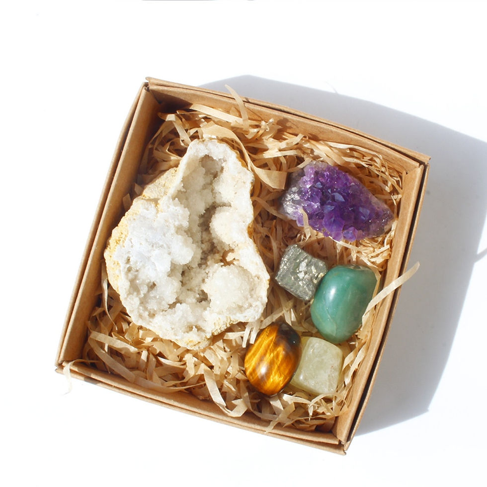 Thumbnail: Natural Healing Crystal Set -  Health Fortune Gift