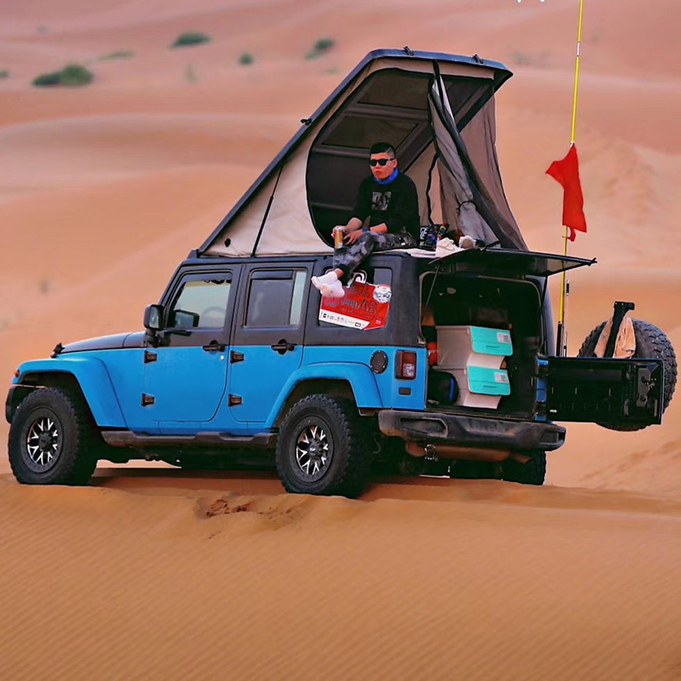 Thumbnail: Review of the Jeepwrangle America Safari JXL Premium Roof Tent (Customizable)