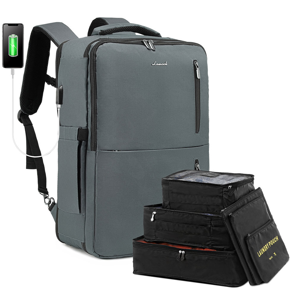 Thumbnail: Men's 17" Laptop Backpack with Packing Cubes (Customizable)