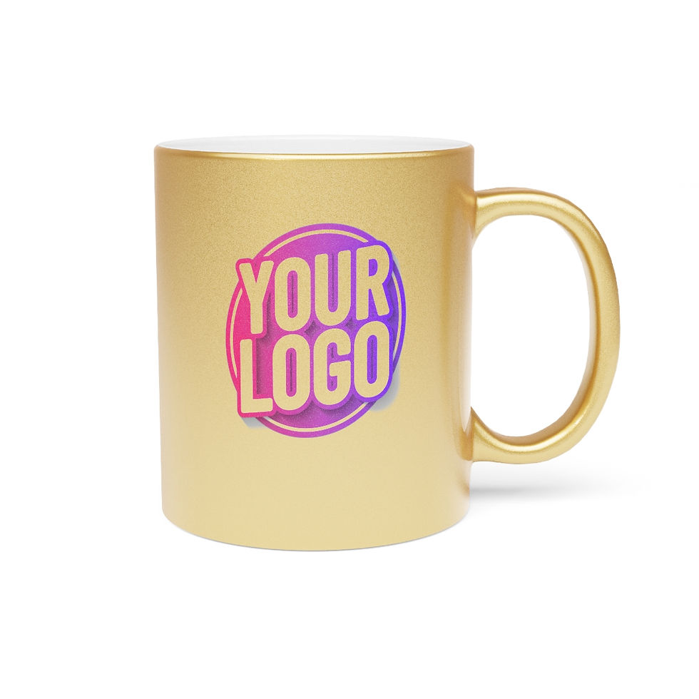 Thumbnail: JOYbyART Metallic Mercy Mug, Silver/Gold (+ Your Logo)