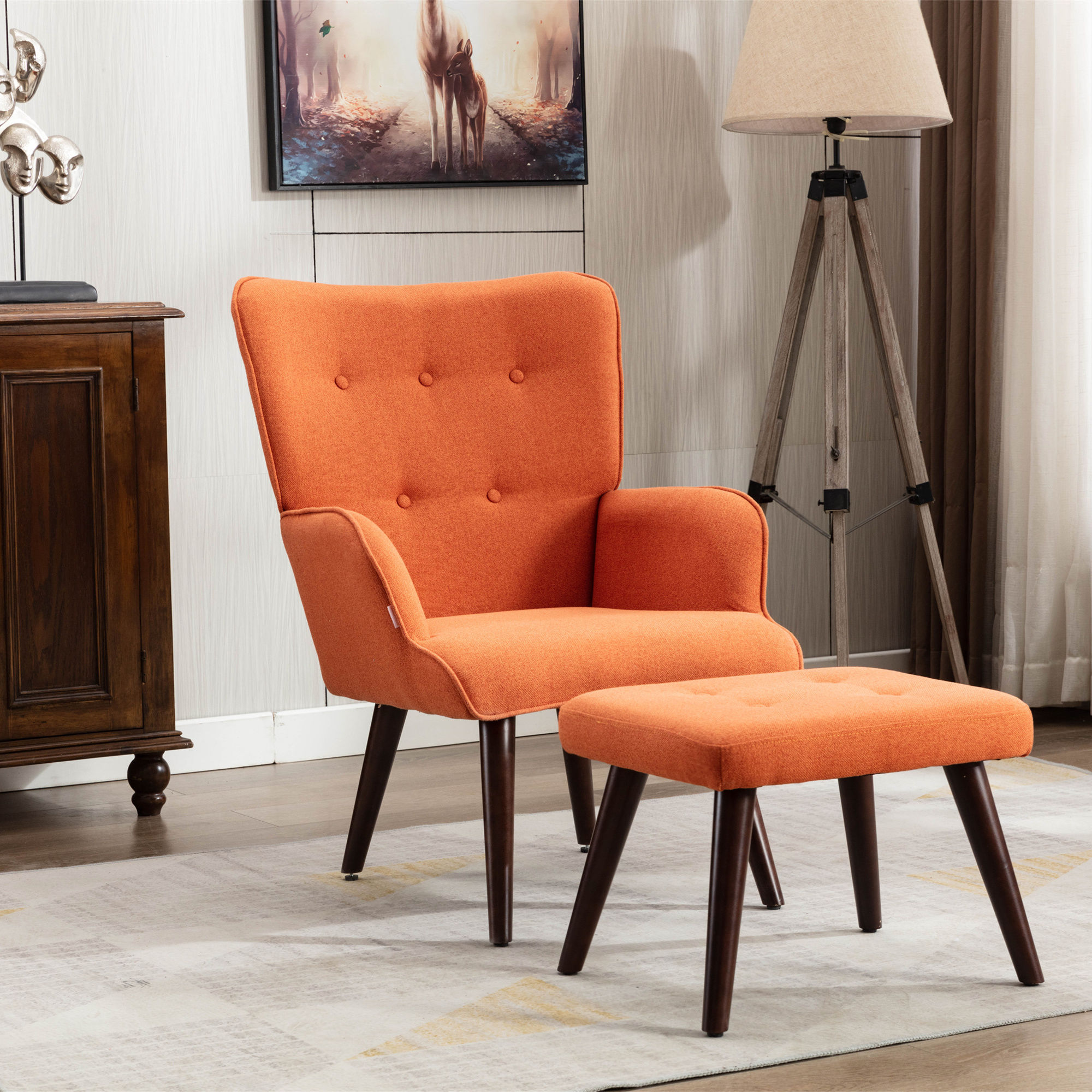 Canyon Vista Lounge Chair TV Chair Bedroom Chair With Ottoman For Indoor Home An
