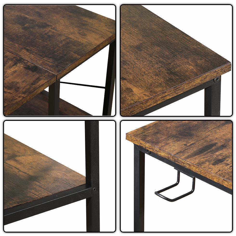 Miniatura: L-shaped retro color desk