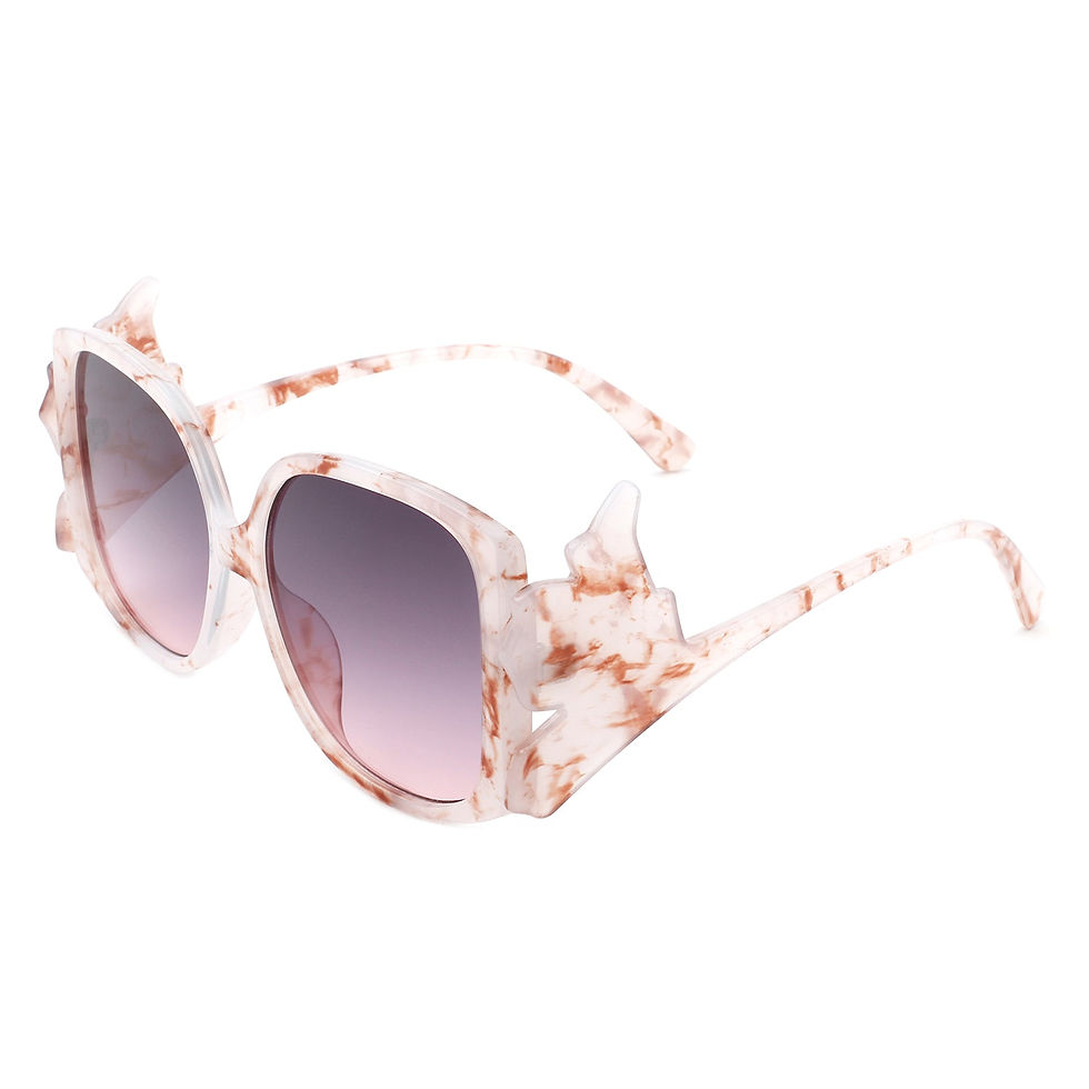Thumbnail: Vortexia - Oversize Irregular Frame Large Fashion Square Sunglasses