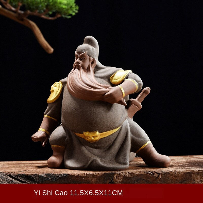 Thumbnail: Fortunate Guan Gong Figurines, Wealth God Statue, Zen Decor.
