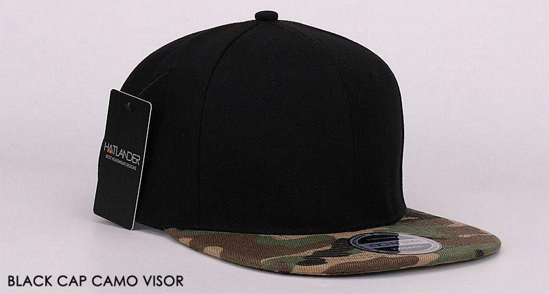 Thumbnail: HATLANDER Unisex Blank Flat Camo Baseball Cap With No Embroidery