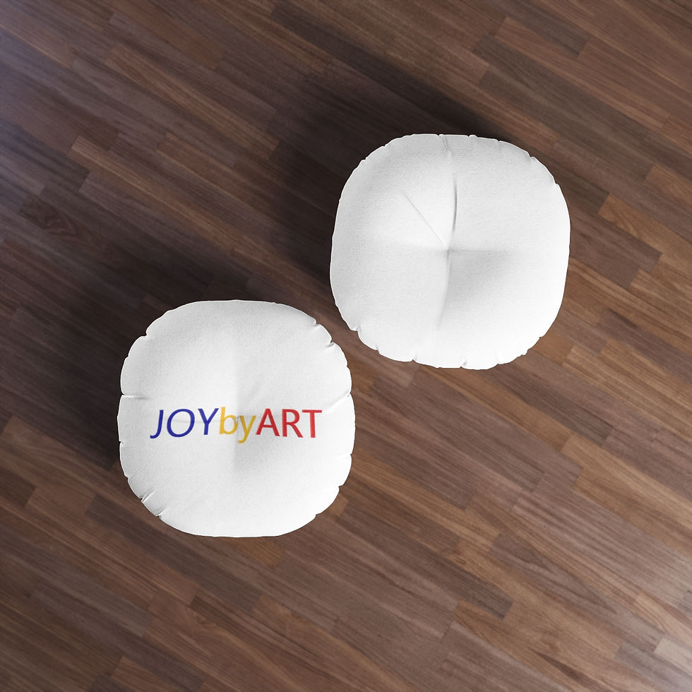 الصورة المصغرة: JOYbyART Round-tufted  Floor Pillow (Customizable)