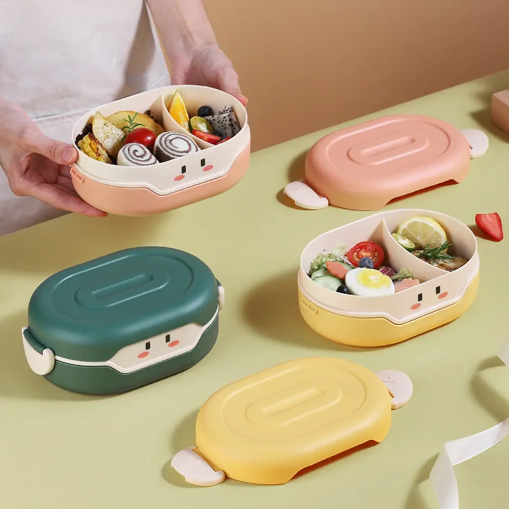 Leak-Proof Kids Lunch Box with Cartoon Design