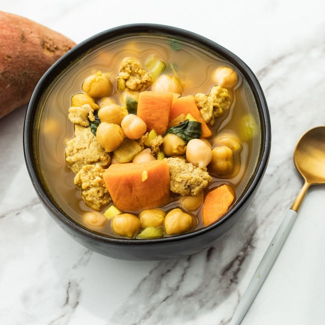 Turkey & Sweet Potato Immune-Boosting Soup