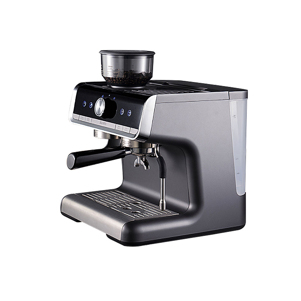 Thumbnail: BeanGrind SmartSteam Espresso Coffee Maker with Semiautomatic Grinder