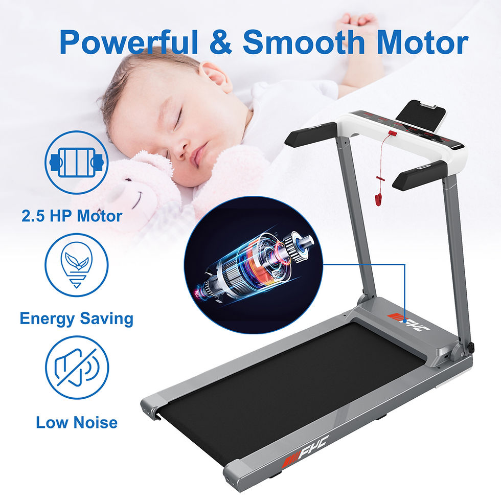 Miniaturbild: FYC Folding Treadmill for Home Electric Treadmill Running Exercise Machine Porta