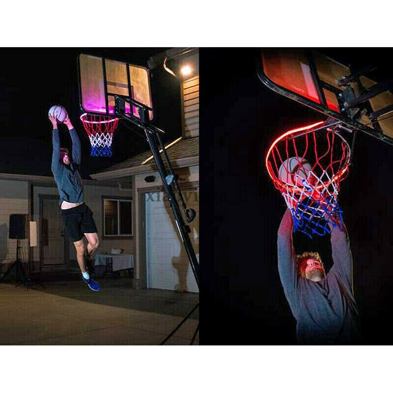Thumbnail: LED Solar Sensor-Activated Light Strip, Basketball Hoop Rim Attachment