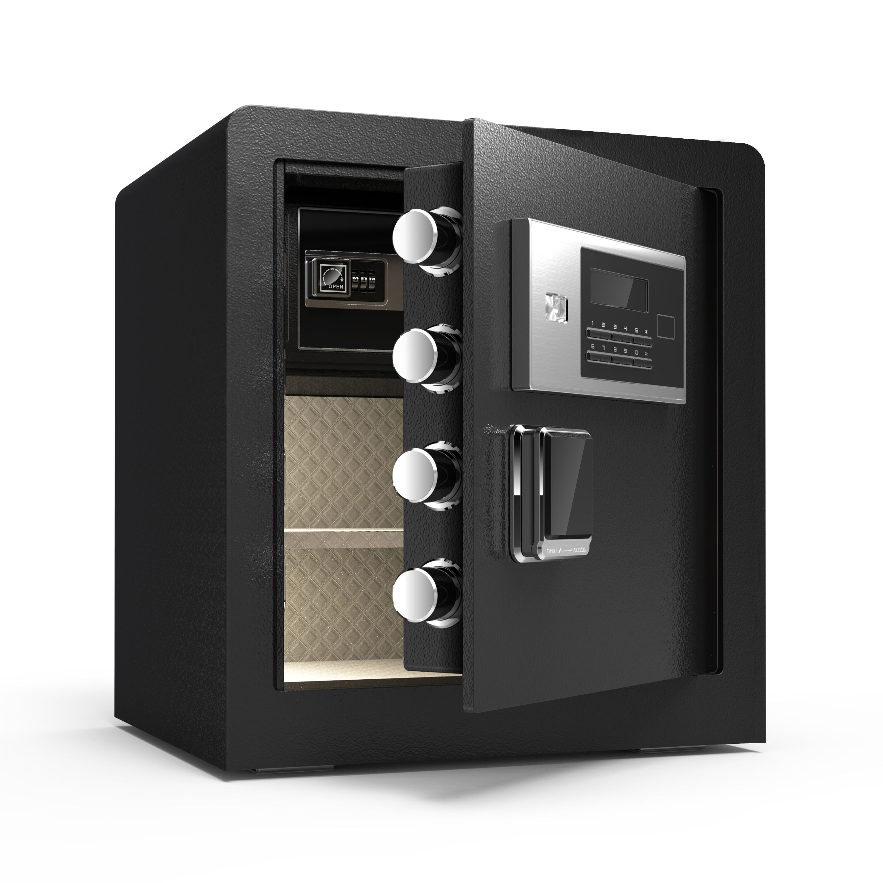 1.7立方英尺的数字锁盒,现金安全卡 1.7 Cubic Feet Cubic Feet Digital Lock Box with truction Light for Money Safe Ca