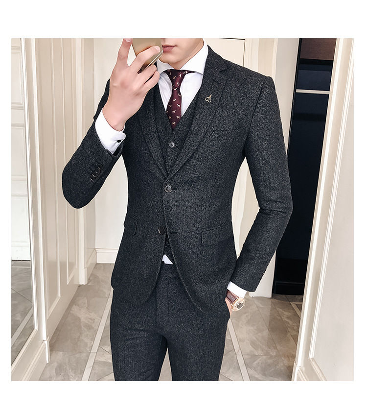Miniatura: Men's 3-Piece Suit: Jacket, Pant, Vest (Customizable)