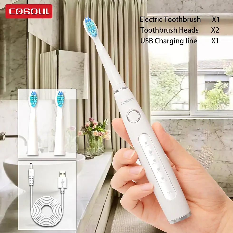 Thumbnail: Sonic Rechargeable Electric Toothbrush with Replaceable Head