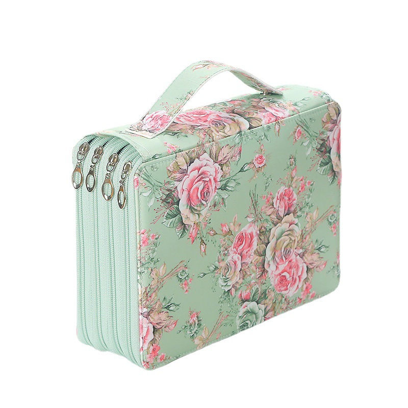 Miniatura: Printed Fabric Portable Pencil Storage Bag - Student Painting Sketch Pencil Bag