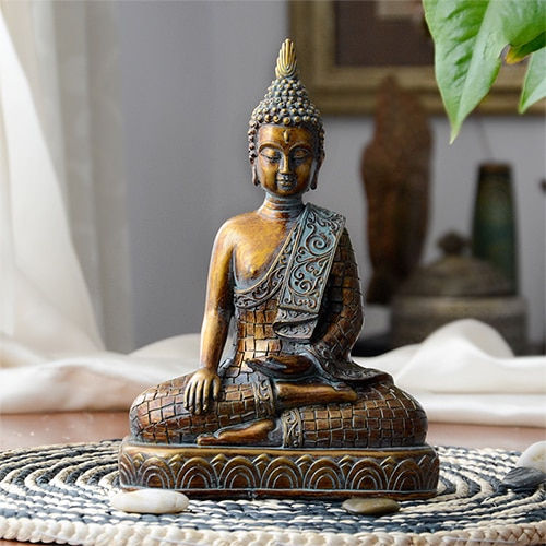 Thumbnail: Resin Buddha Statue Decor Figurines for Interior Meditation Homee Decor